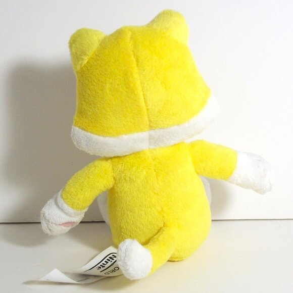 2015 NINTENDO SUPER MARIO Yellow Cat Sitting Plush 6" - Picture 2 of 3
